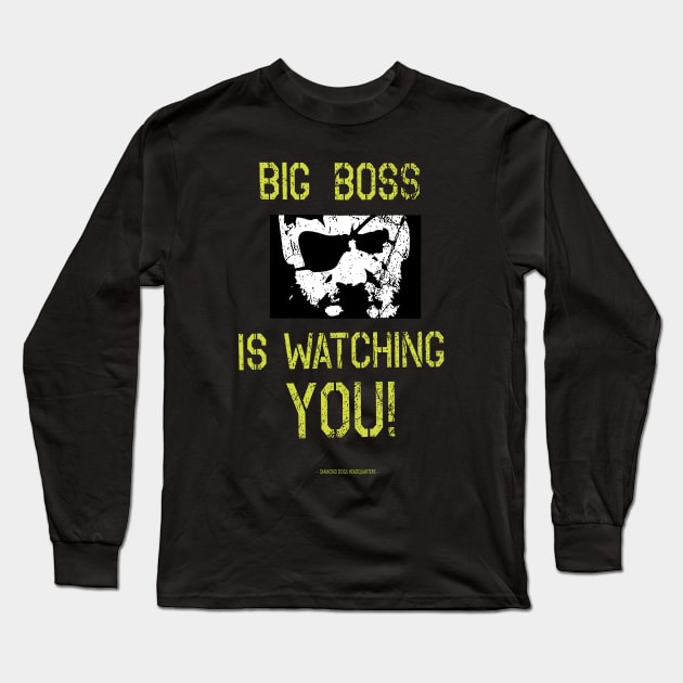 Big Boss is watching you Long Sleeve T-Shirt by anghela